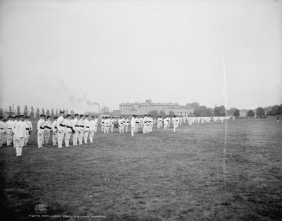 Artillerieübung, U.S. Naval Academy, Annapolis, Maryland, ca. 1903 von Detroit Publishing Co.